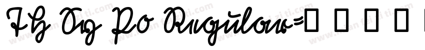 TH Sy P0 Regular字体转换
